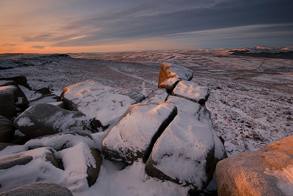 First Light on Stanage Edge